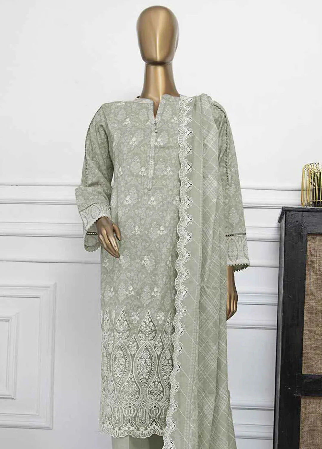 Nakshkari by HZ Textiles Embroidered Lawn Suits Unstitched 3 Piece HZ25NK NKE-968 - Summer Collection