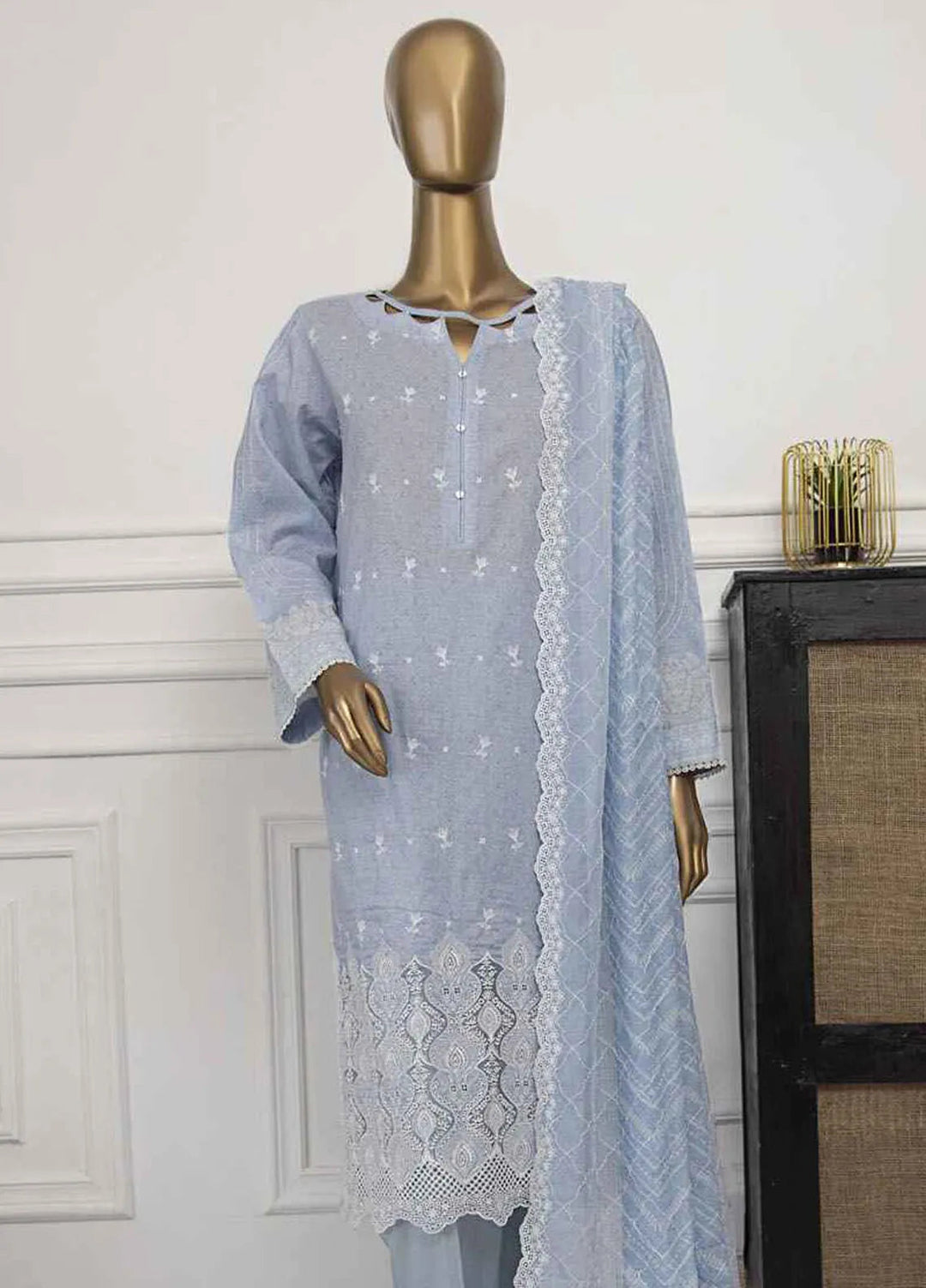 Nakshkari by HZ Textiles Embroidered Lawn Suits Unstitched 3 Piece HZ25NK NKE-969 - Summer Collection