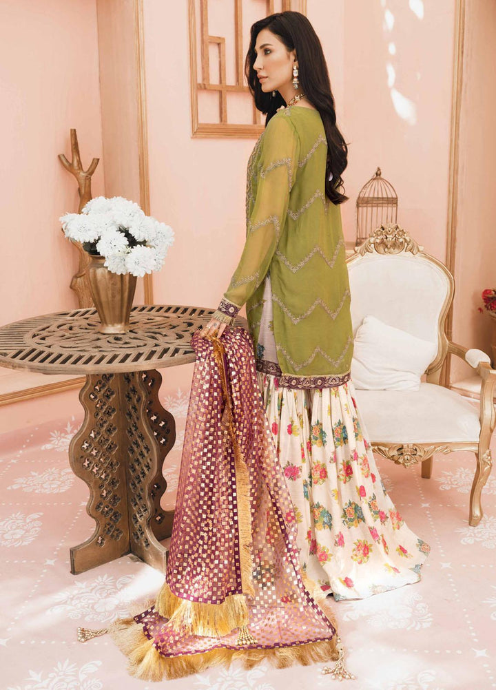 Namal By Sanaya Embroidered Chiffon Suits Unstitched 3 Piece SNY21N 07 DARAKSHA - Wedding Collection