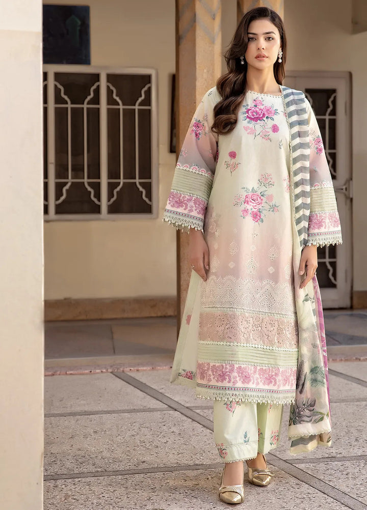Nana Ka Ghar by Meerak Pret Chikankari Lawn 3 Piece Suit Aafreen