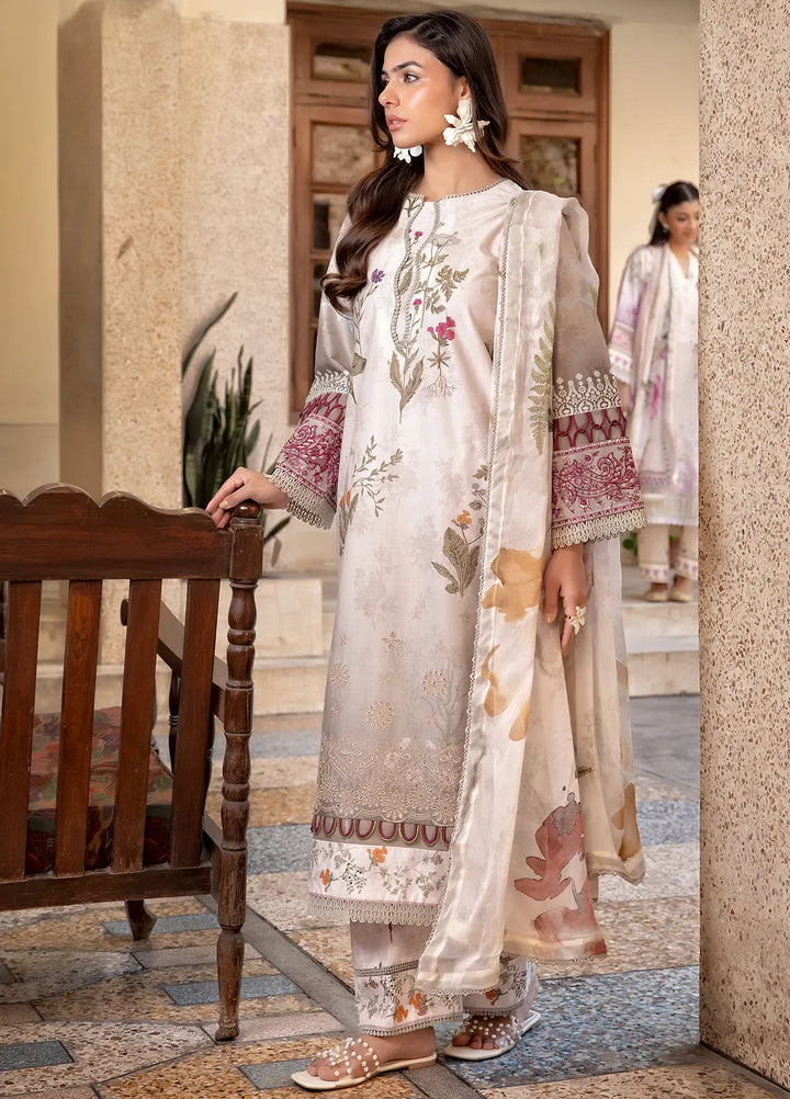 Nana Ka Ghar by Meerak Pret Chikankari Lawn 3 Piece Suit Mahjabeen