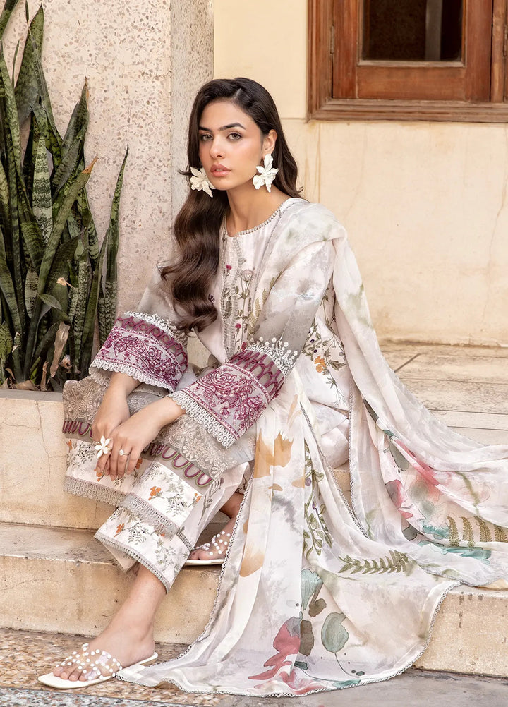 Nana Ka Ghar by Meerak Pret Chikankari Lawn 3 Piece Suit Mahjabeen