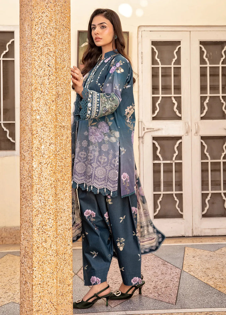 Nana Ka Ghar by Meerak Pret Chikankari Lawn 3 Piece Suit Neelofar