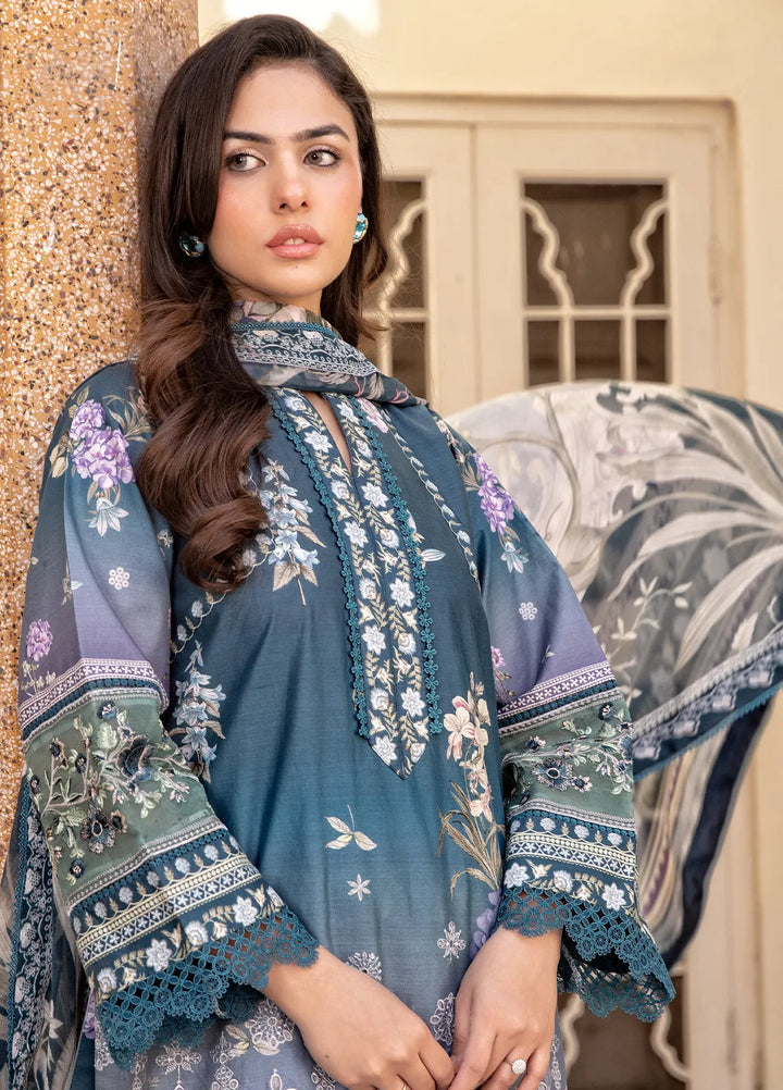 Nana Ka Ghar by Meerak Pret Chikankari Lawn 3 Piece Suit Neelofar