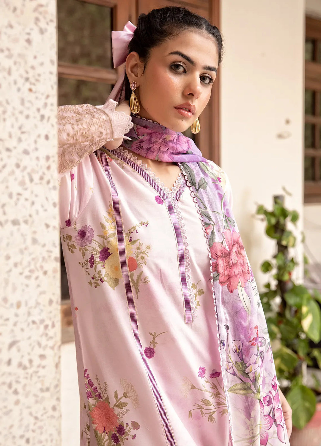 Nana Ka Ghar by Meerak Pret Chikankari Lawn 3 Piece Suit Tabassum