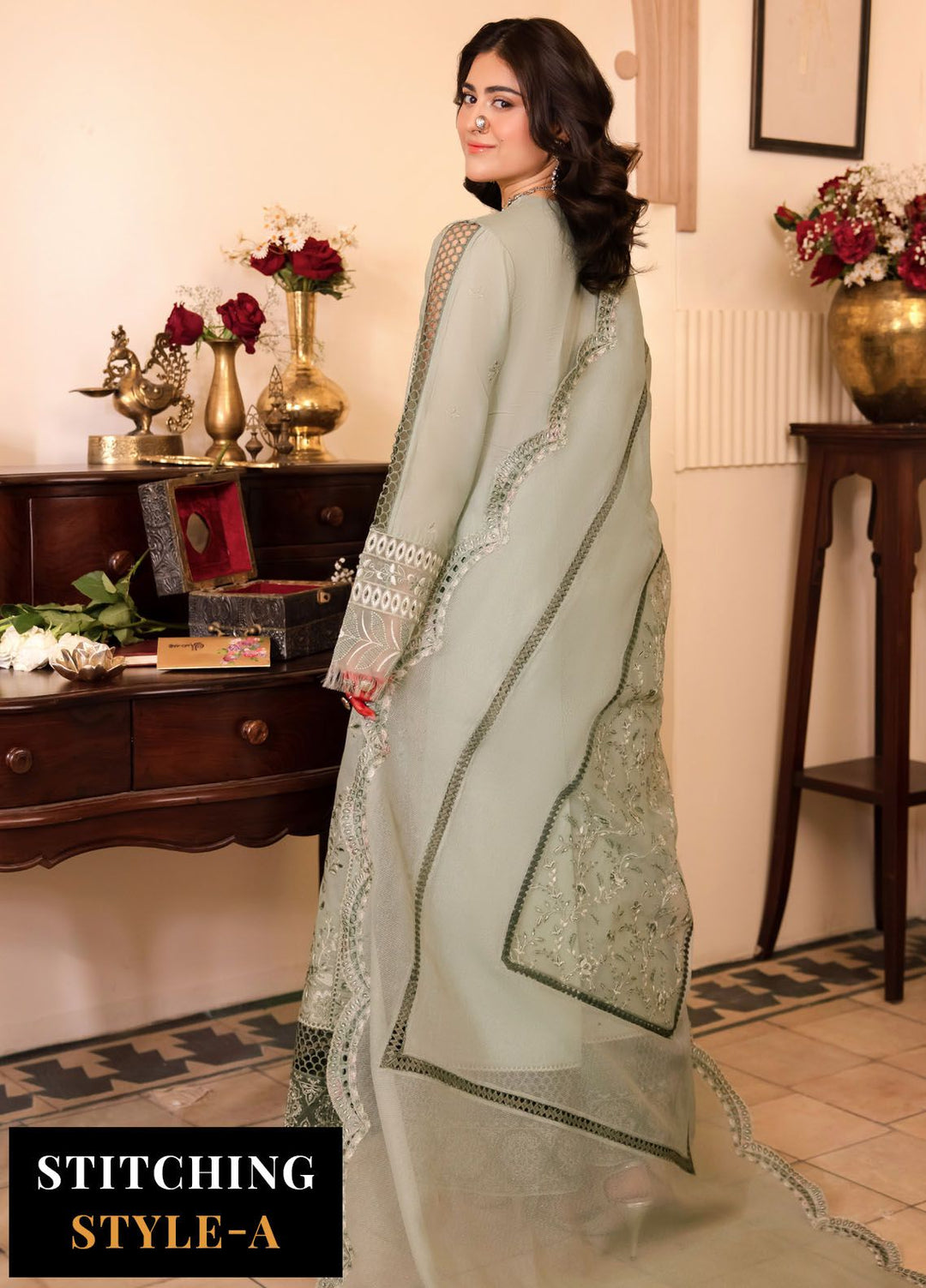 Nani Ka Ghar by Iznik Embroidered Lawn Suits Unstitched 3 Piece IZ24NG NKG-02 Dareecha - Luxury Eid Collection