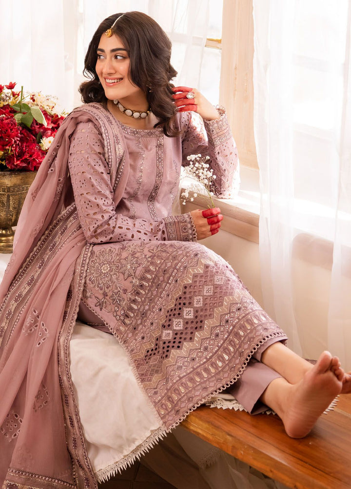 Nani Ka Ghar by Iznik Embroidered Lawn Suits Unstitched 3 Piece IZ24NG NKG-04 Chaap - Luxury Eid Collection