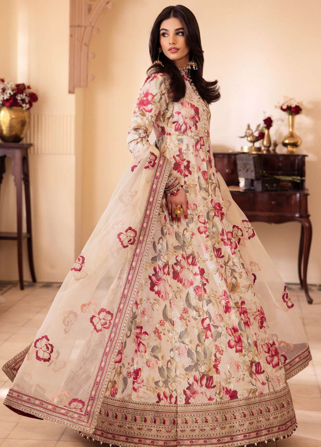 Nani Ka Ghar by Iznik Embroidered Lawn Suits Unstitched 3 Piece IZ24NG NKG-05 Gosha - Luxury Eid Collection