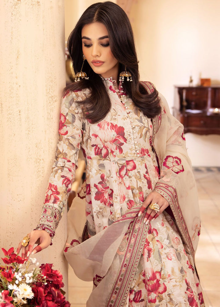 Nani Ka Ghar by Iznik Embroidered Lawn Suits Unstitched 3 Piece IZ24NG NKG-05 Gosha - Luxury Eid Collection