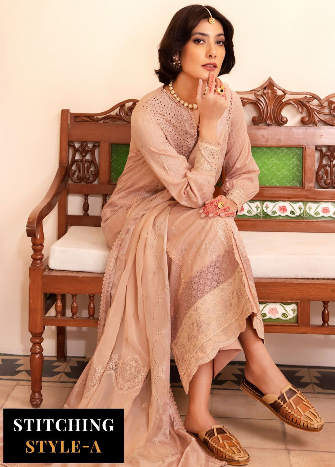 Nani Ka Ghar by Iznik Embroidered Lawn Suits Unstitched 3 Piece IZ24NG NKG-06 Mehfil - Luxury Eid Collection