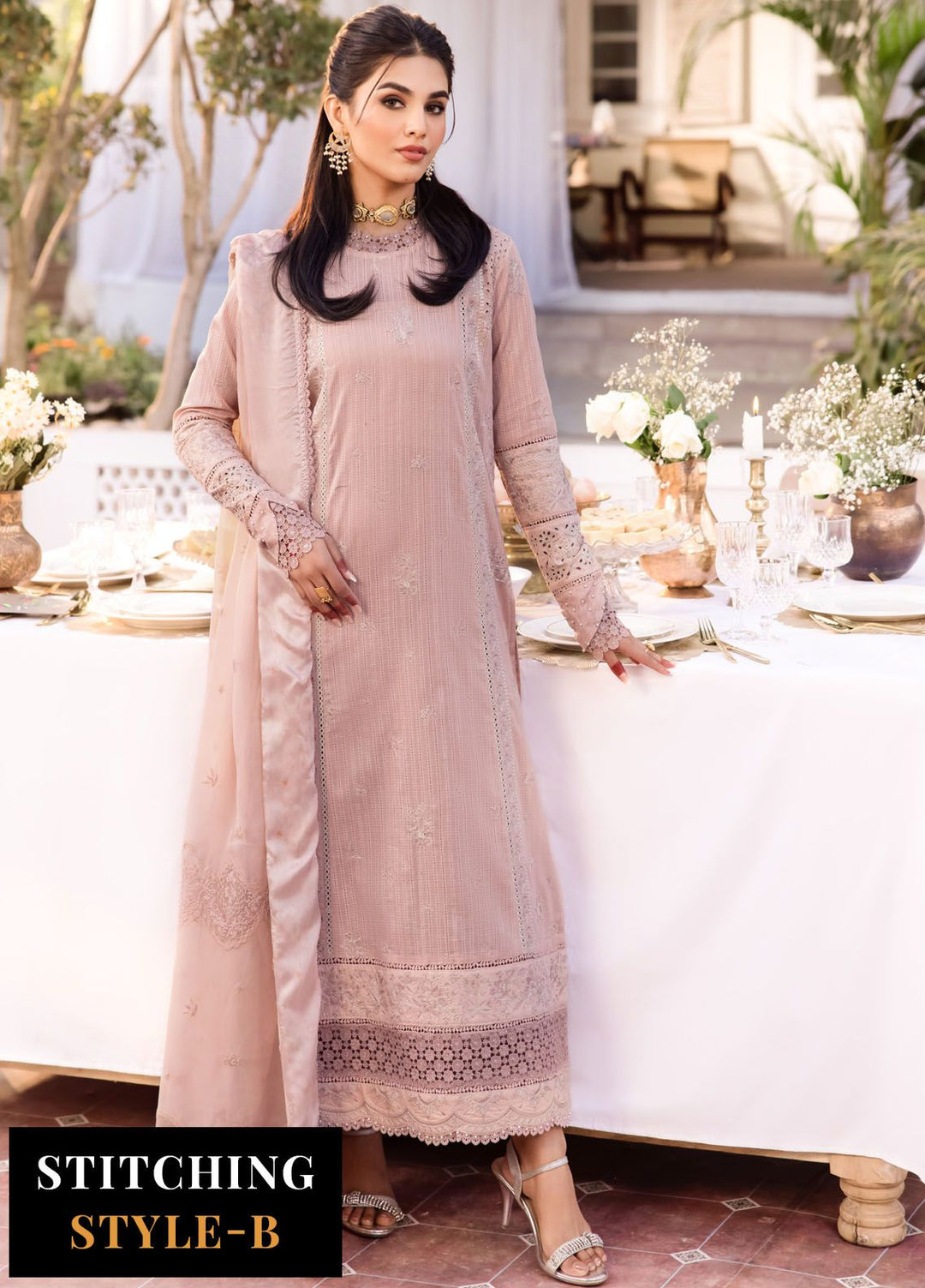 Nani Ka Ghar by Iznik Embroidered Lawn Suits Unstitched 3 Piece IZ24NG NKG-06 Mehfil - Luxury Eid Collection