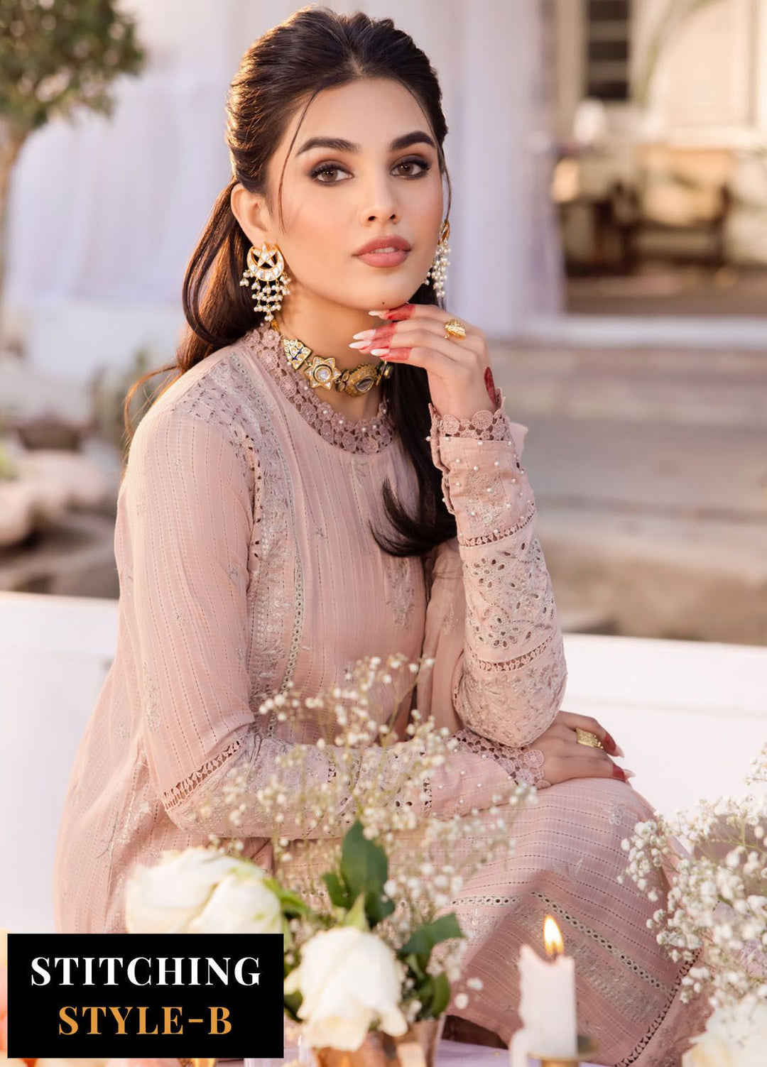 Nani Ka Ghar by Iznik Embroidered Lawn Suits Unstitched 3 Piece IZ24NG NKG-06 Mehfil - Luxury Eid Collection