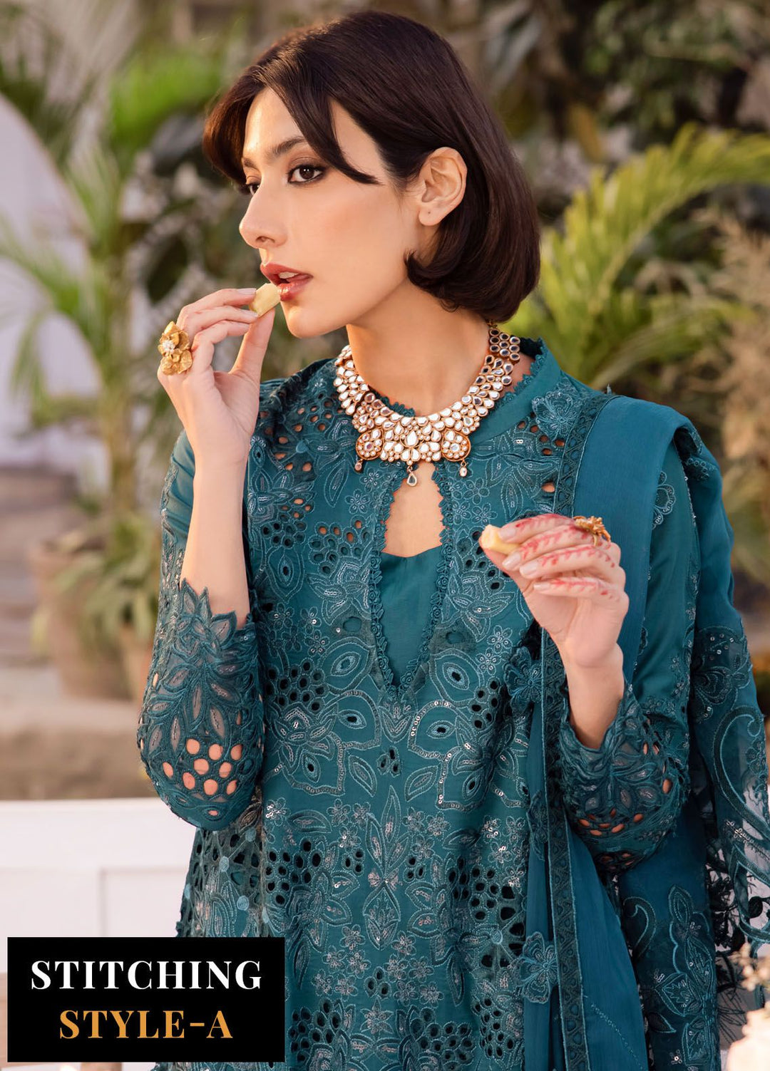 Nani Ka Ghar by Iznik Embroidered Lawn Suits Unstitched 3 Piece IZ24NG NKG-07 Naina - Luxury Eid Collection