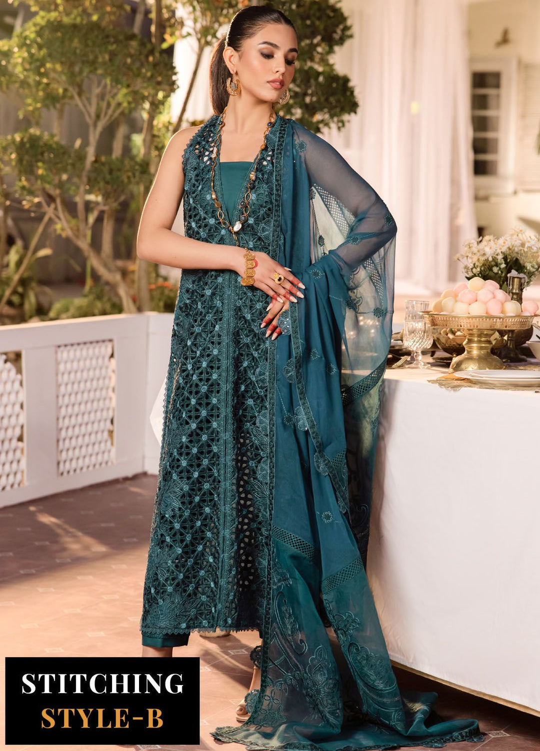 Nani Ka Ghar by Iznik Embroidered Lawn Suits Unstitched 3 Piece IZ24NG NKG-07 Naina - Luxury Eid Collection