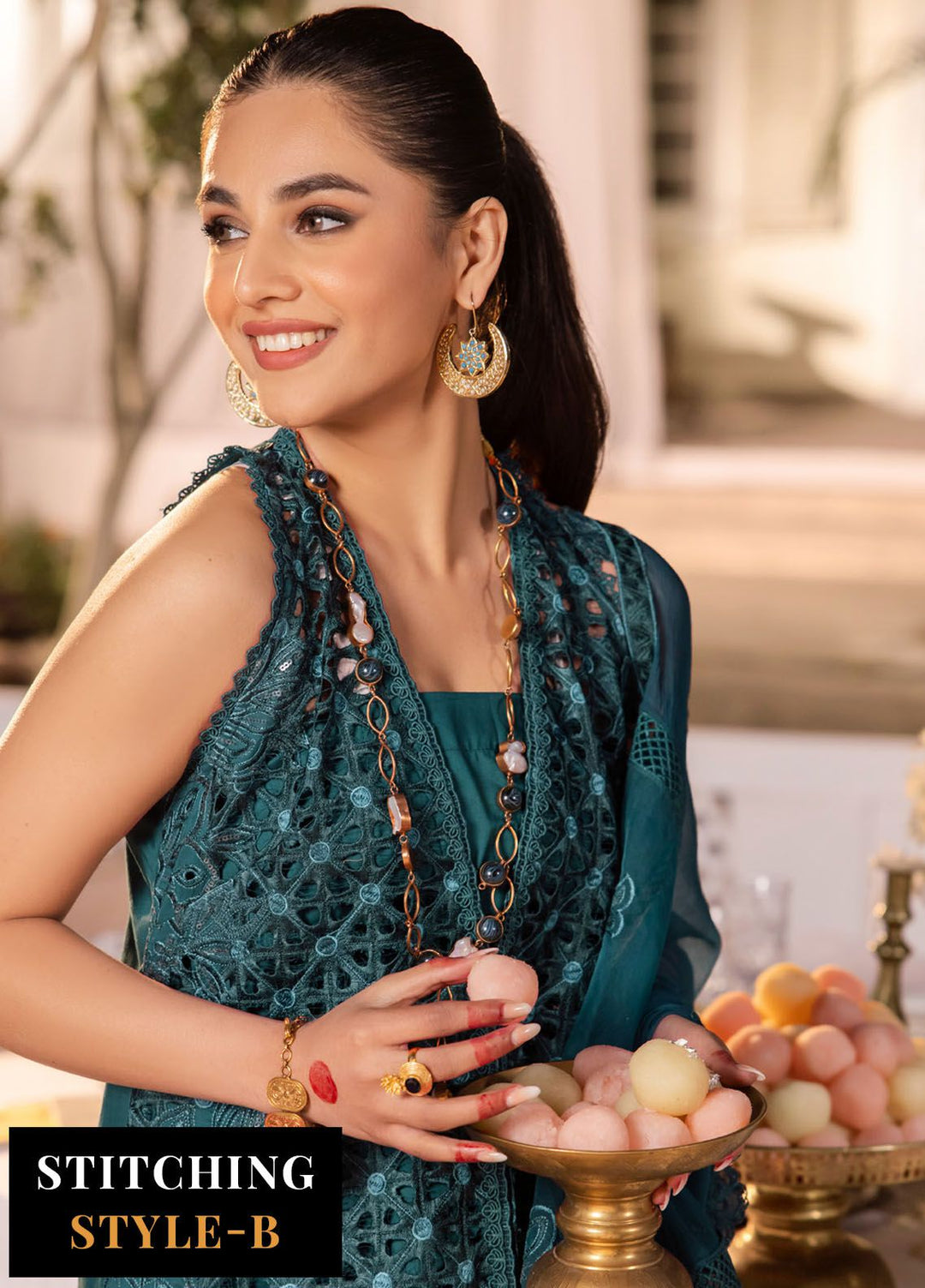 Nani Ka Ghar by Iznik Embroidered Lawn Suits Unstitched 3 Piece IZ24NG NKG-07 Naina - Luxury Eid Collection