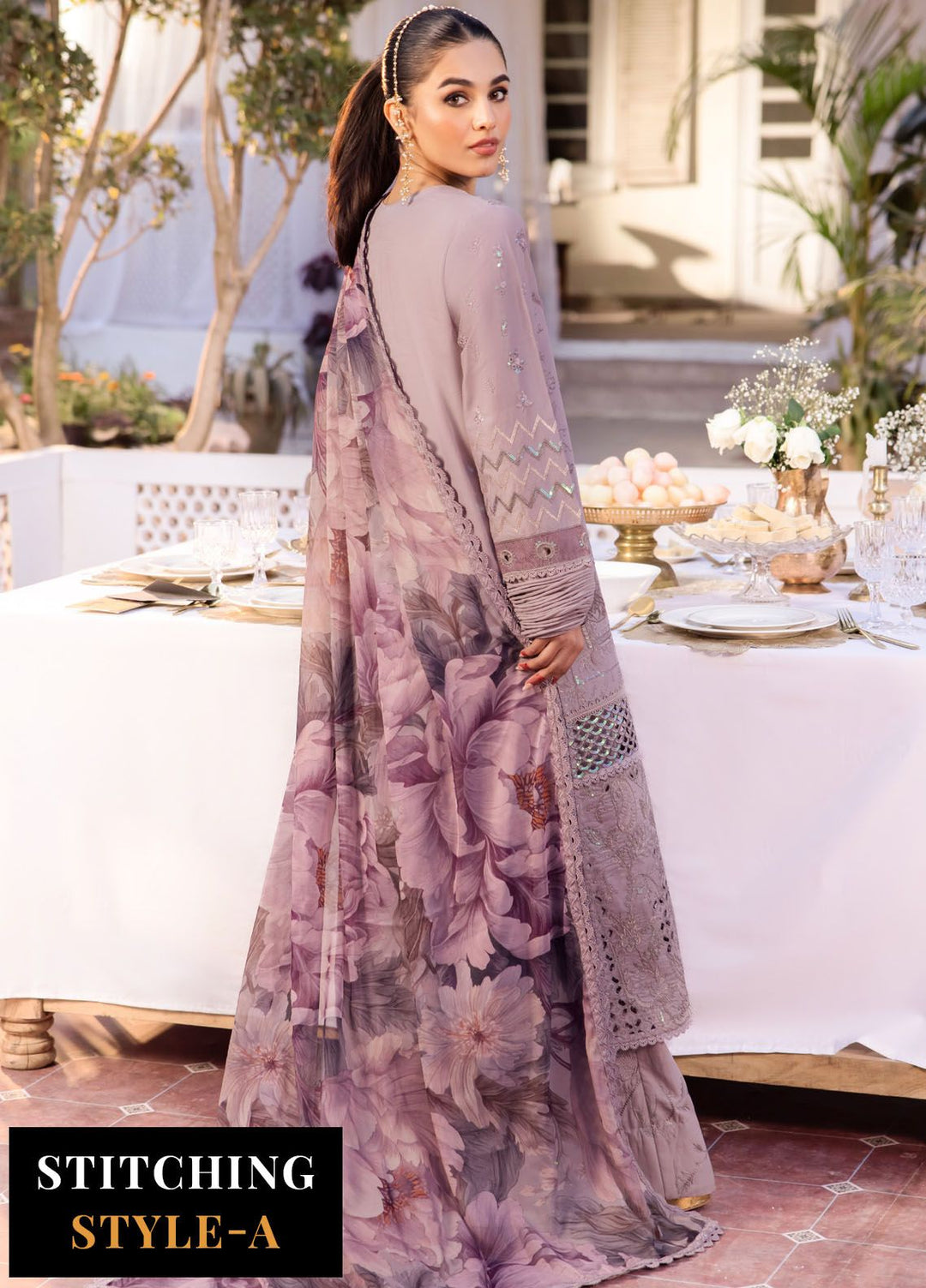 Nani Ka Ghar by Iznik Embroidered Lawn Suits Unstitched 3 Piece IZ24NG NKG-08 Khushboo - Luxury Eid Collection