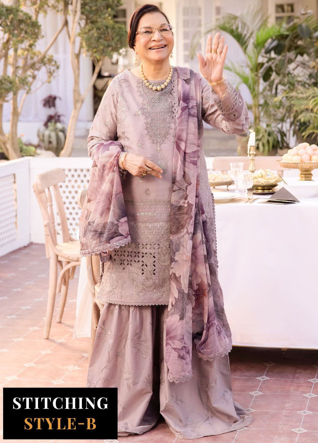 Nani Ka Ghar by Iznik Embroidered Lawn Suits Unstitched 3 Piece IZ24NG NKG-08 Khushboo - Luxury Eid Collection