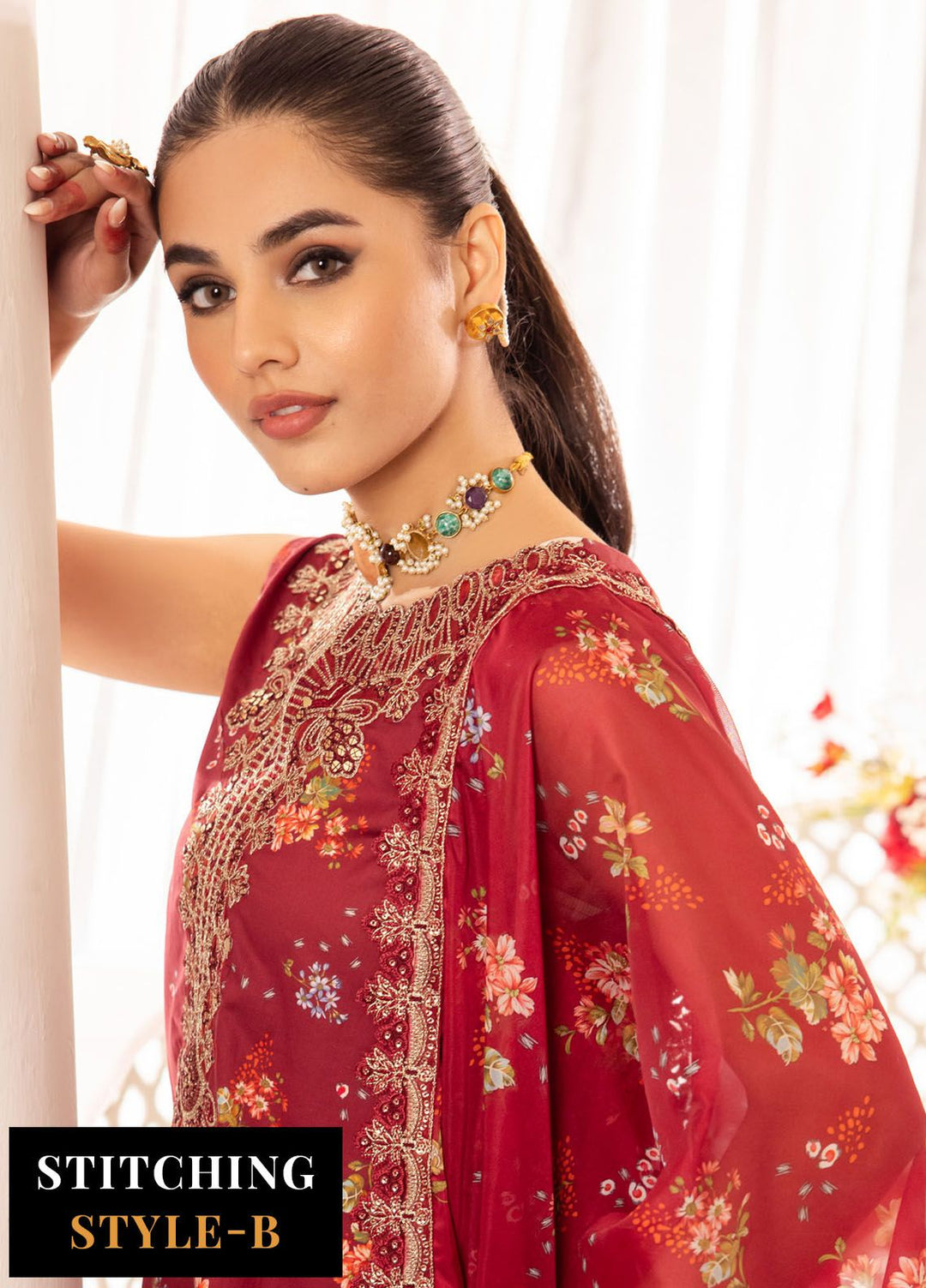 Nani Ka Ghar by Iznik Embroidered Lawn Suits Unstitched 3 Piece IZ24NG NKG-09 Yaadein - Luxury Eid Collection