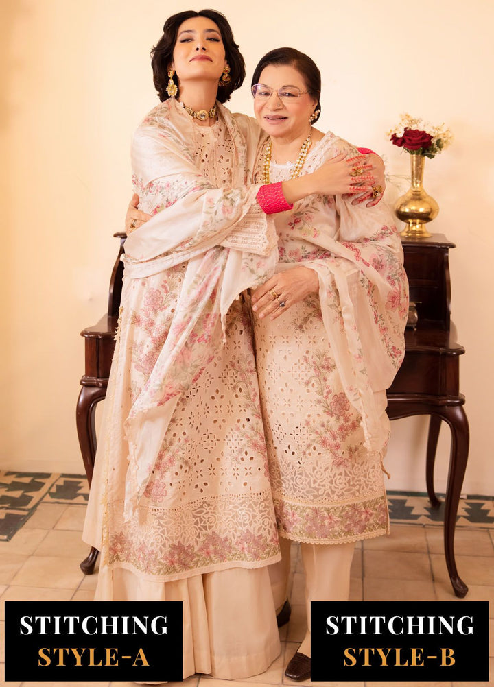 Nani Ka Ghar by Iznik Embroidered Lawn Suits Unstitched 3 Piece IZ24NG NKG-12 Dhoop - Luxury Eid Collection