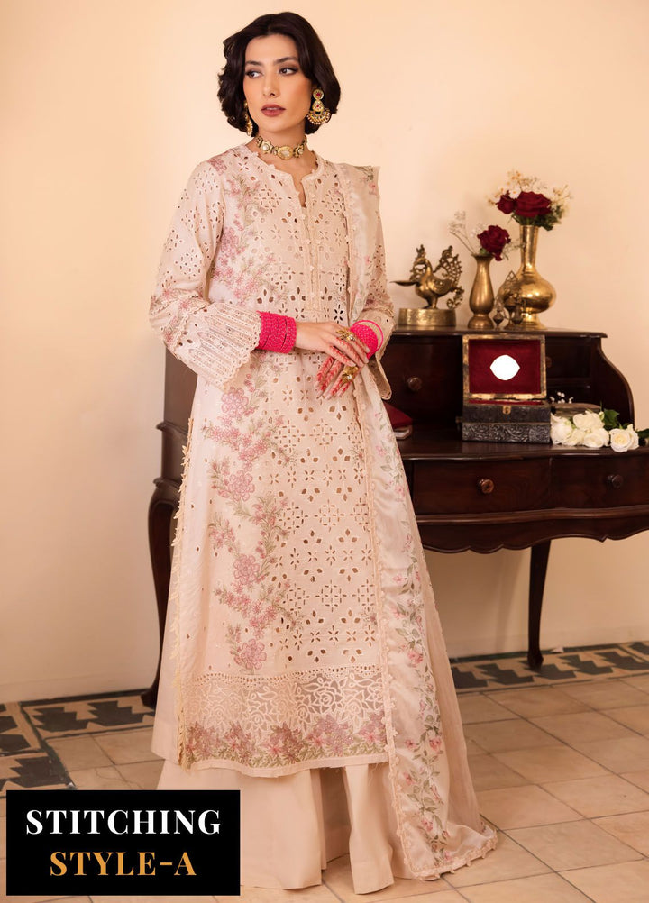 Nani Ka Ghar by Iznik Embroidered Lawn Suits Unstitched 3 Piece IZ24NG NKG-12 Dhoop - Luxury Eid Collection