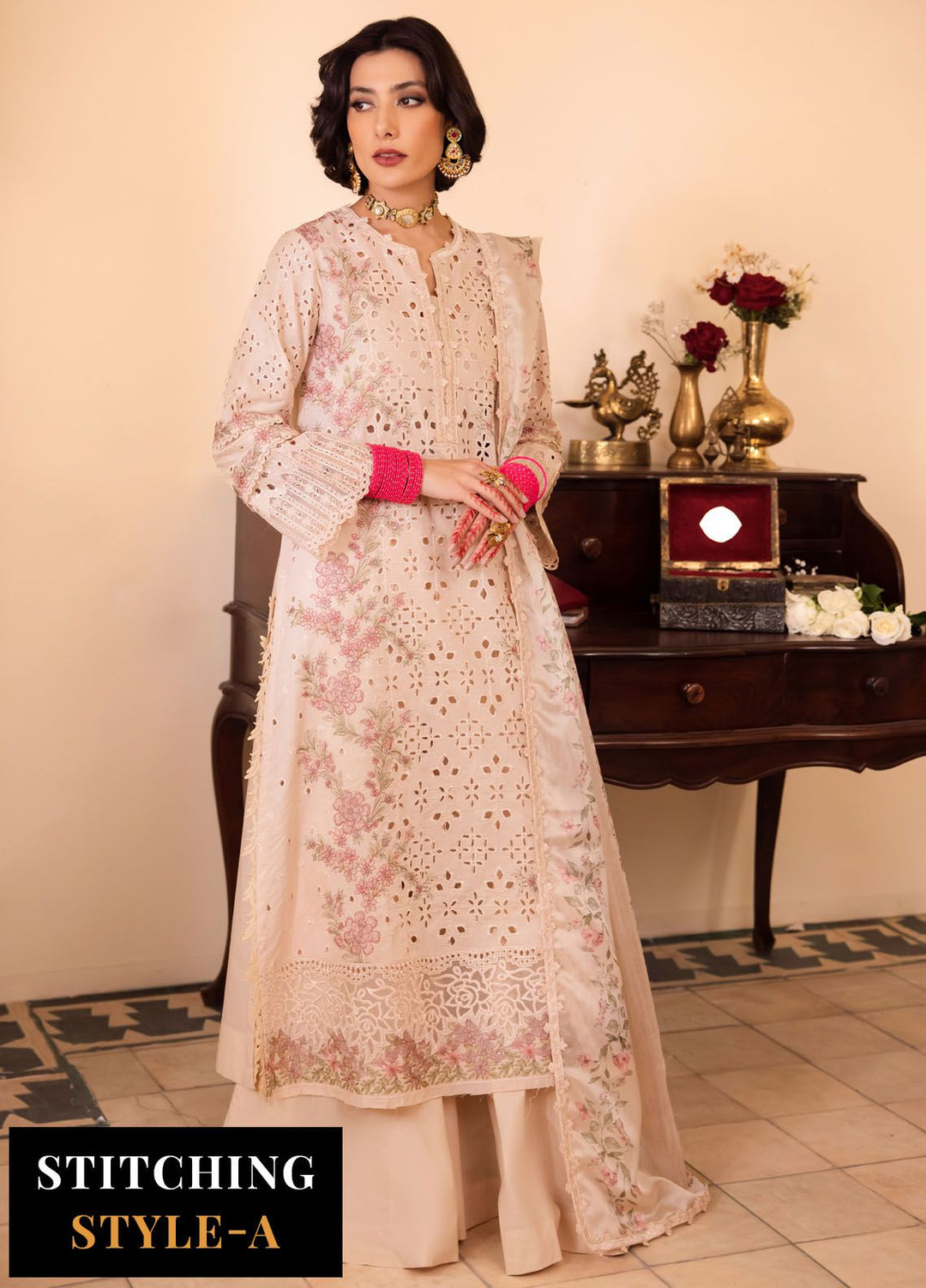 Nani Ka Ghar by Iznik Embroidered Lawn Suits Unstitched 3 Piece IZ24NG NKG-12 Dhoop - Luxury Eid Collection