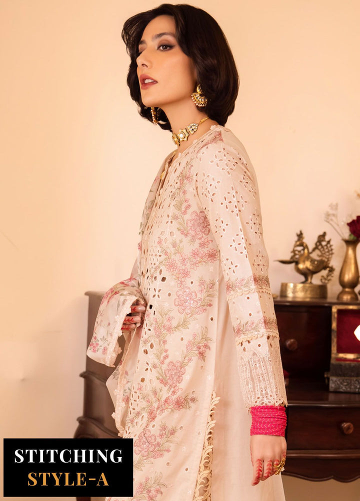 Nani Ka Ghar by Iznik Embroidered Lawn Suits Unstitched 3 Piece IZ24NG NKG-12 Dhoop - Luxury Eid Collection