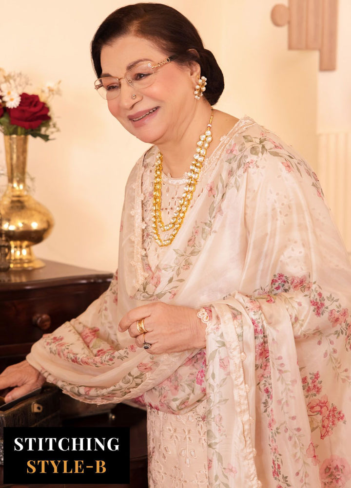 Nani Ka Ghar by Iznik Embroidered Lawn Suits Unstitched 3 Piece IZ24NG NKG-12 Dhoop - Luxury Eid Collection