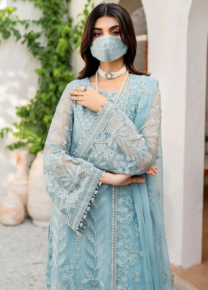 Naqsh by Safeera Embroidered Chiffon Suit Unstitched 3 Piece FL24NQ S-1405 - Formal Collection