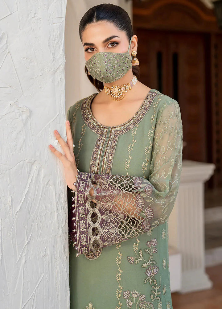 Naqsh by Safeera Embroidered Chiffon Suit Unstitched 3 Piece FL24NQ S-1406 - Formal Collection