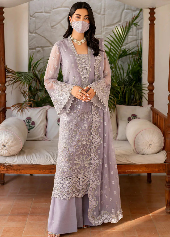 Naqsh by Safeera Embroidered Chiffon Suit Unstitched 3 Piece FL24NQ S-1408 - Formal Collection