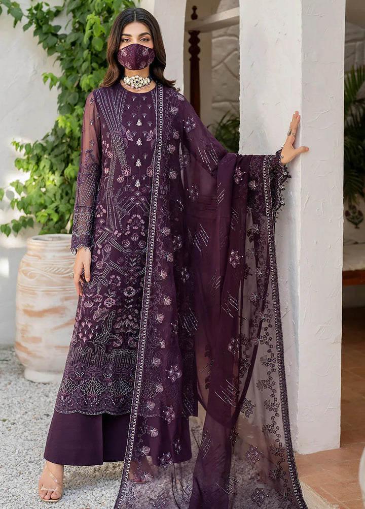 Naqsh by Safeera Embroidered Chiffon Suit Unstitched 3 Piece FL24NQ S-1409 - Formal Collection