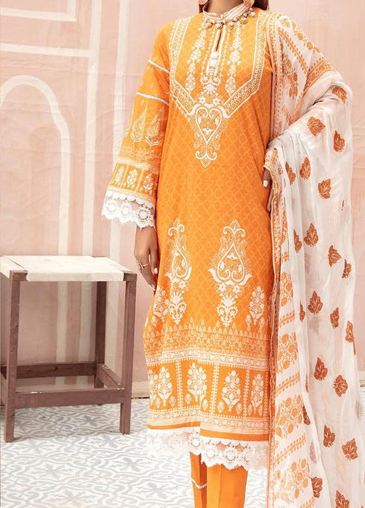 Naqsh By Riaz Arts Embroidered Lawn Suits Unstitched 3 Piece RA21-N5 05 - Summer Collection