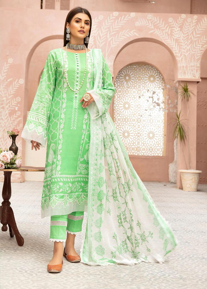 Naqsh By Riaz Arts Embroidered Lawn Suits Unstitched 3 Piece RA21-N5 06 - Summer Collection