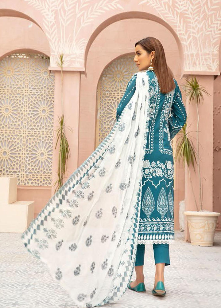 Naqsh By Riaz Arts Embroidered Lawn Suits Unstitched 3 Piece RA21-N5 07 - Summer Collection