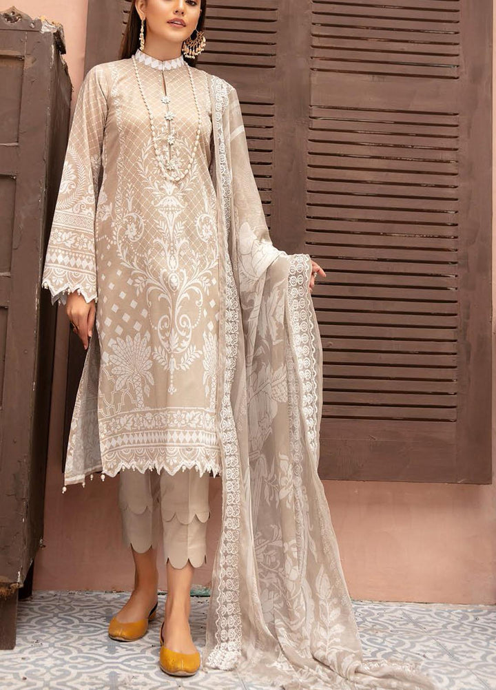 Naqsh By Riaz Arts Embroidered Lawn Suits Unstitched 3 Piece RA21-N5 08 - Summer Collection