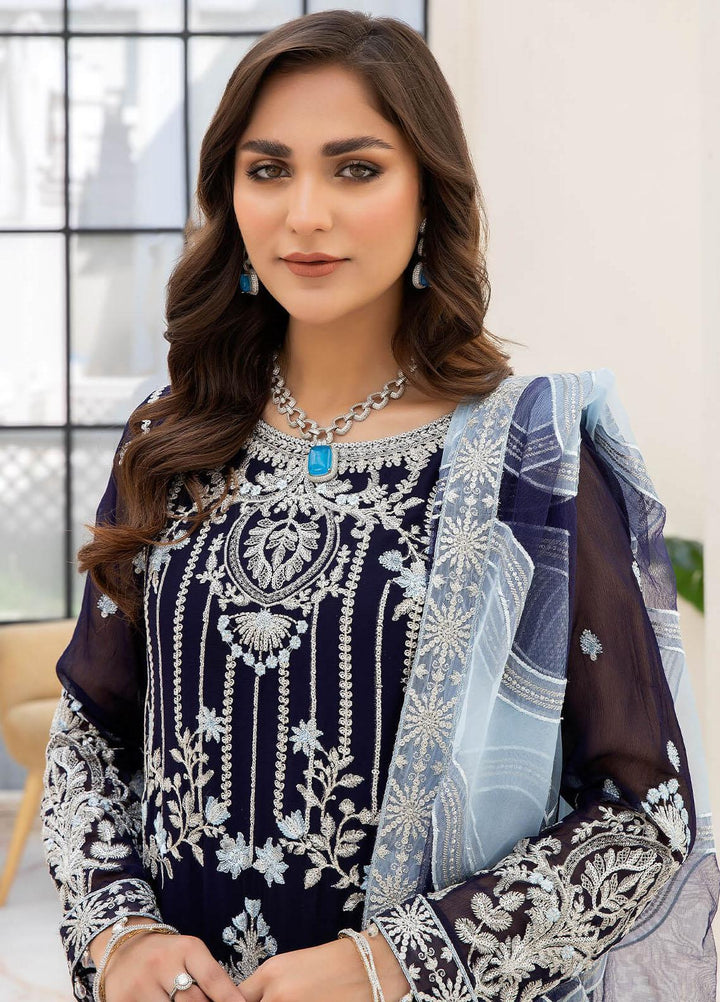 Naqsh Majestic By Imrozia Premium Embroidered Chiffon Suits Unstitched 3 Piece IMP23NM M-54 Zoe - Festive Collection