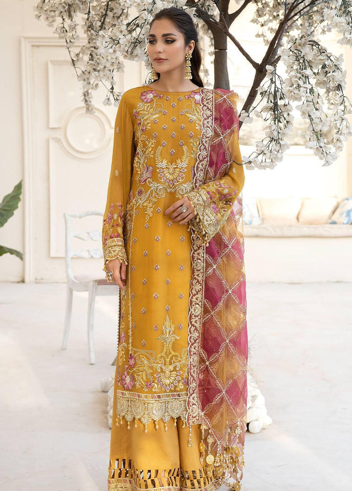 Naqsh Majestic By Imrozia Premium Embroidered Chiffon Suits Unstitched 3 Piece IMP23NM M-58 Maya - Festive Collection