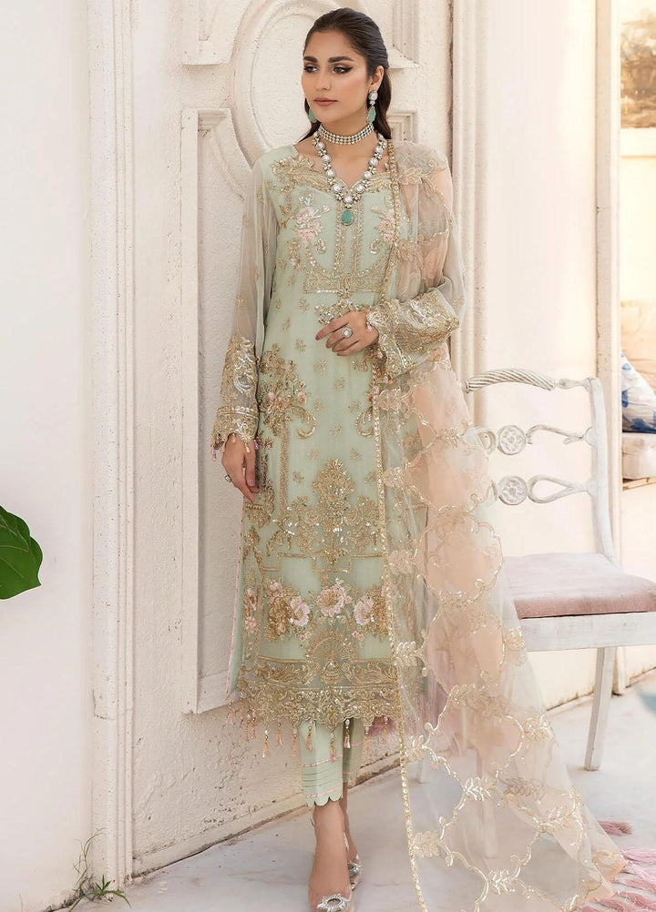 Naqsh Majestic By Imrozia Premium Embroidered Chiffon Suits Unstitched 3 Piece IMP23NM M-59 Florence - Festive Collection