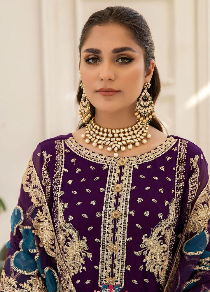 Naqsh Majestic By Imrozia Premium Embroidered Chiffon Suits Unstitched 3 Piece IMP23NM M-60 Zara - Festive Collection