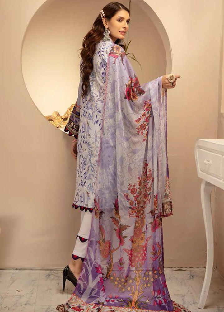 Naqsh by Riaz Arts Printed Lawn Suits Unstitched 3 Piece RA21-N6 SL-03 - Summer Collection