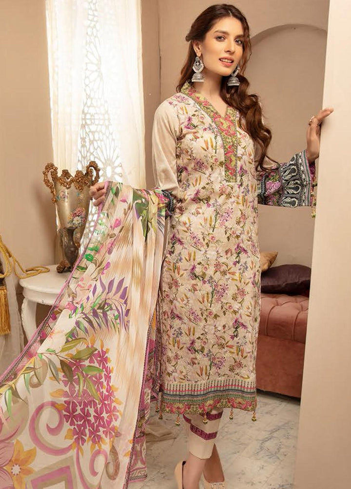 Naqsh by Riaz Arts Printed Lawn Suits Unstitched 3 Piece RA21-N6 SL-04 - Summer Collection