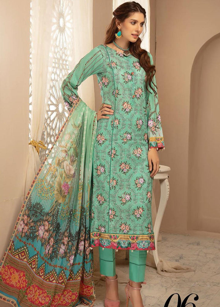 Naqsh by Riaz Arts Printed Lawn Suits Unstitched 3 Piece RA21-N6 SL-06 - Summer Collection
