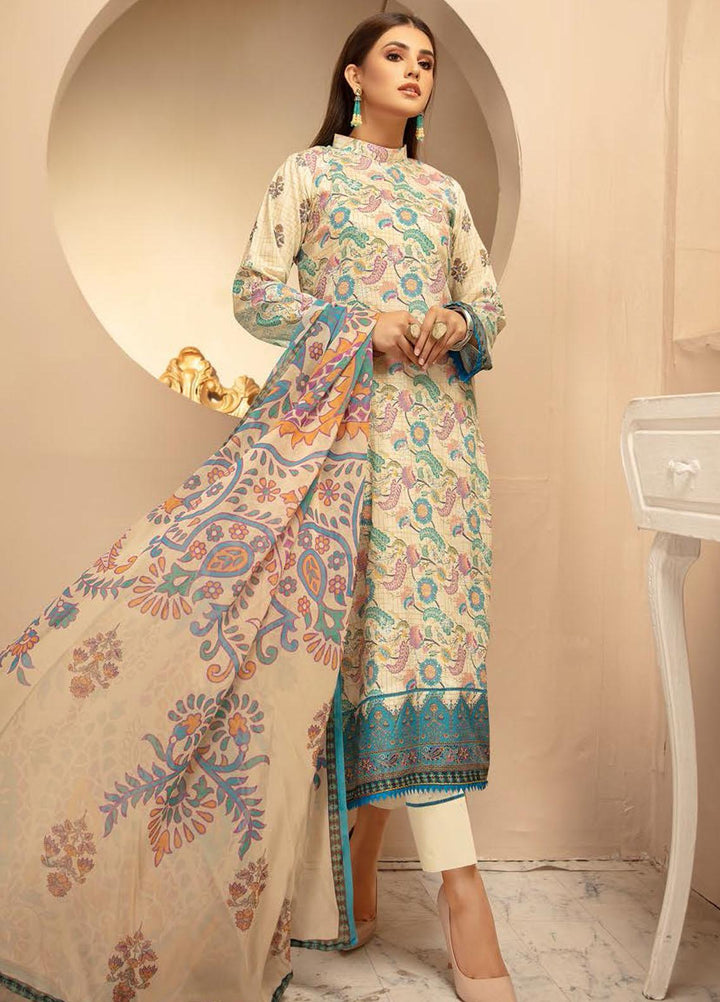 Naqsh by Riaz Arts Printed Lawn Suits Unstitched 3 Piece RA21-N6 SL-08 - Summer Collection