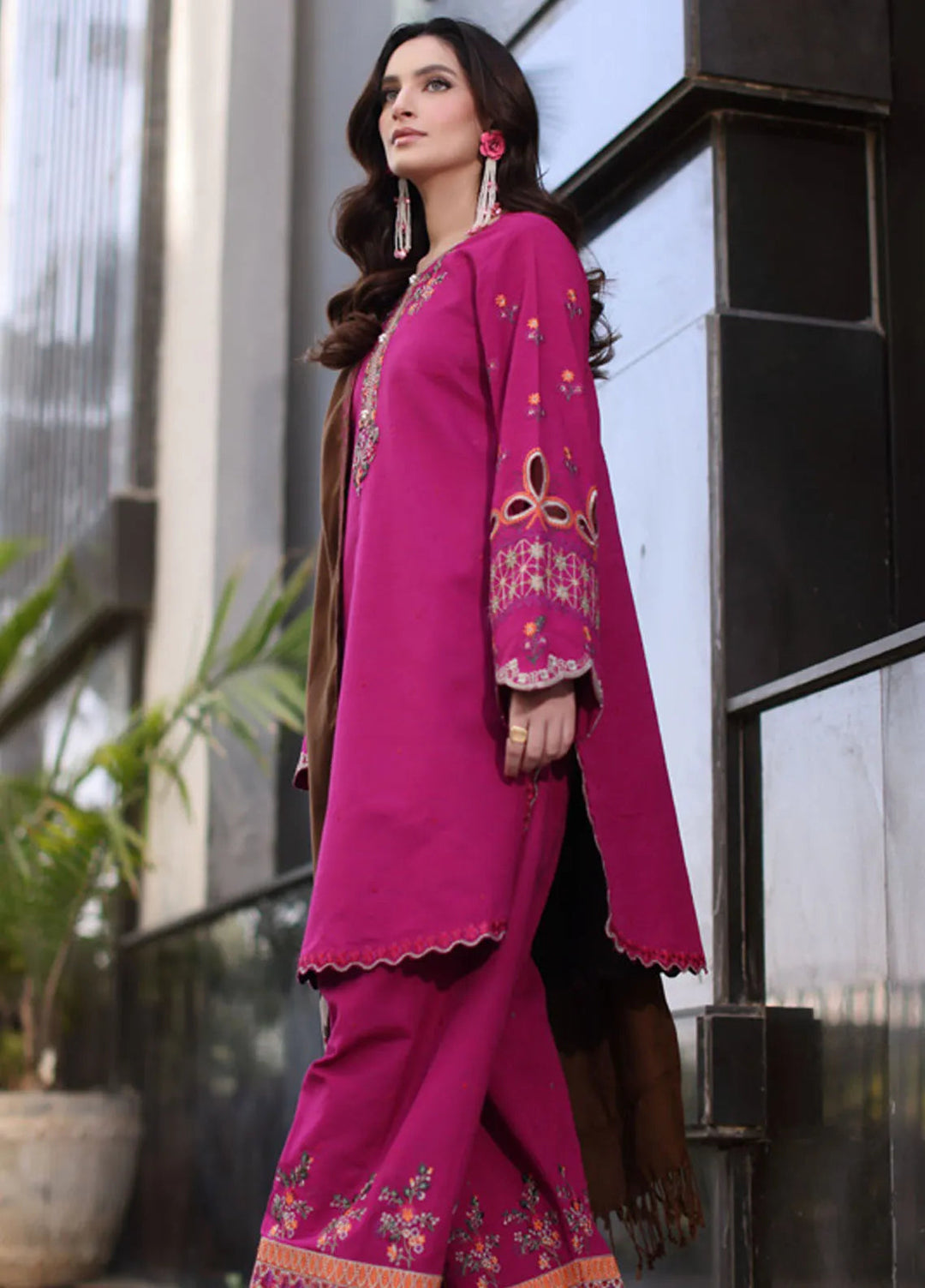 Naranji by Charizma Embroidered Khaddar Suit Unstitched 3 Piece CSR24N CNW4-01 - Winter Collection