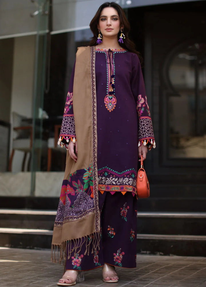 Naranji by Charizma Embroidered Khaddar Suit Unstitched 3 Piece CSR24N CNW4-02 - Winter Collection