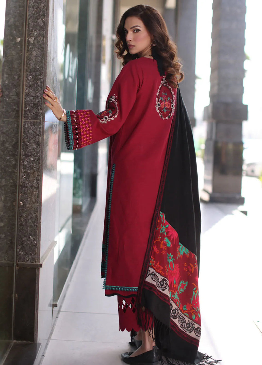 Naranji by Charizma Embroidered Khaddar Suit Unstitched 3 Piece CSR24N CNW4-03 - Winter Collection