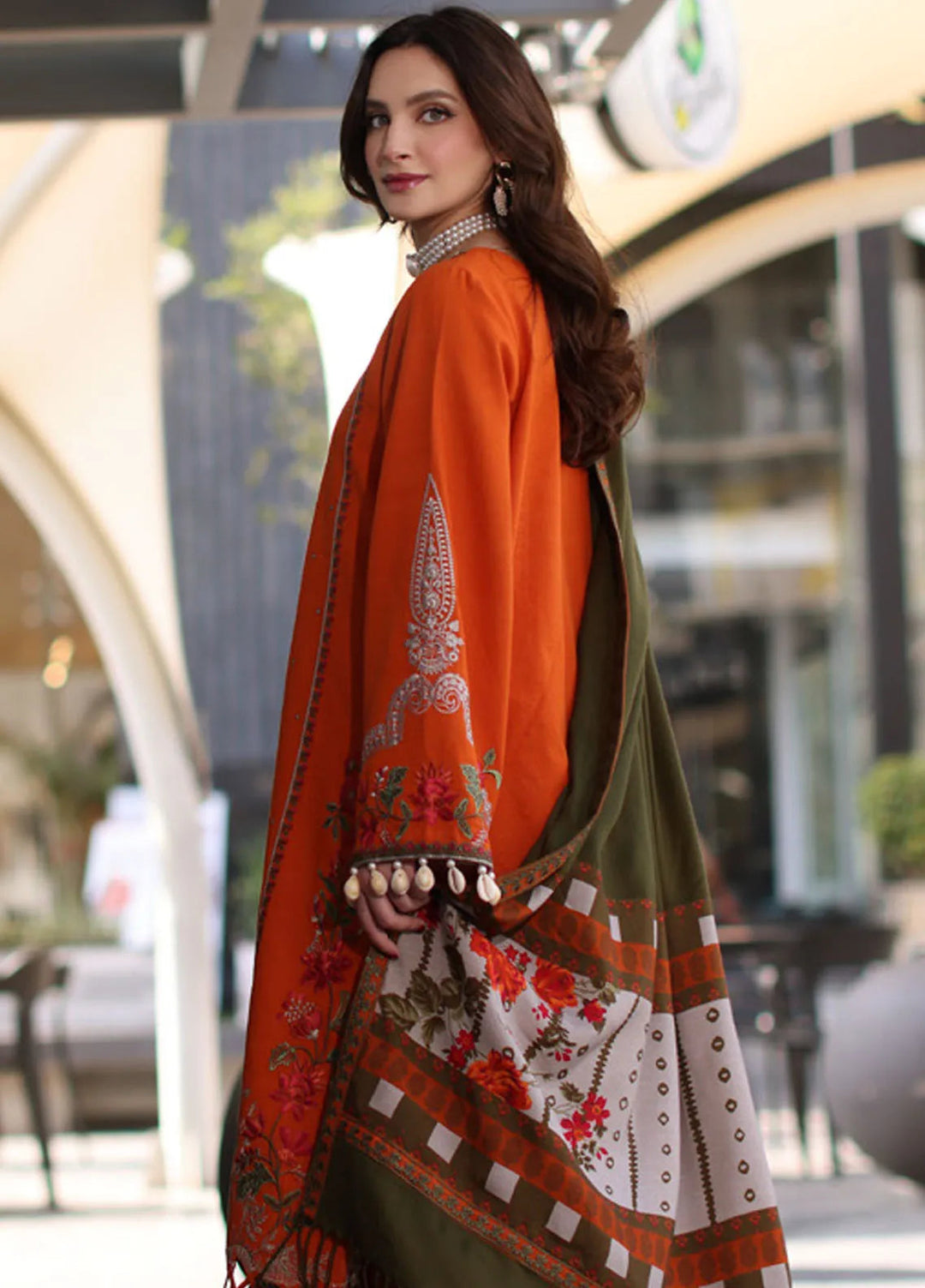 Naranji by Charizma Embroidered Khaddar Suit Unstitched 3 Piece CSR24N CNW4-05 - Winter Collection