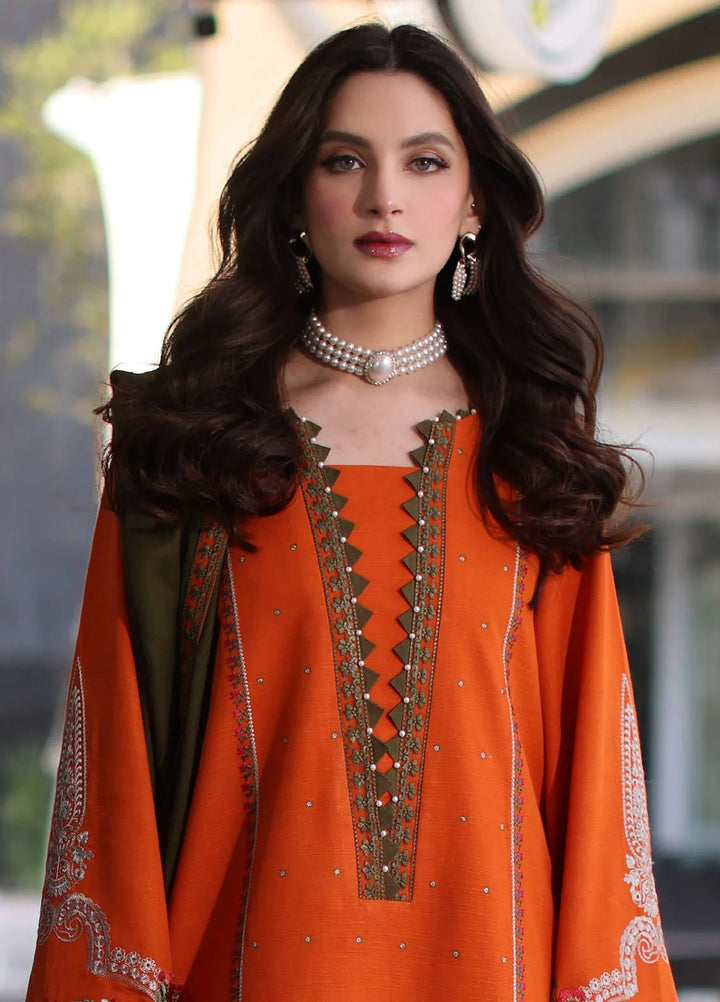 Naranji by Charizma Embroidered Khaddar Suit Unstitched 3 Piece CSR24N CNW4-05 - Winter Collection