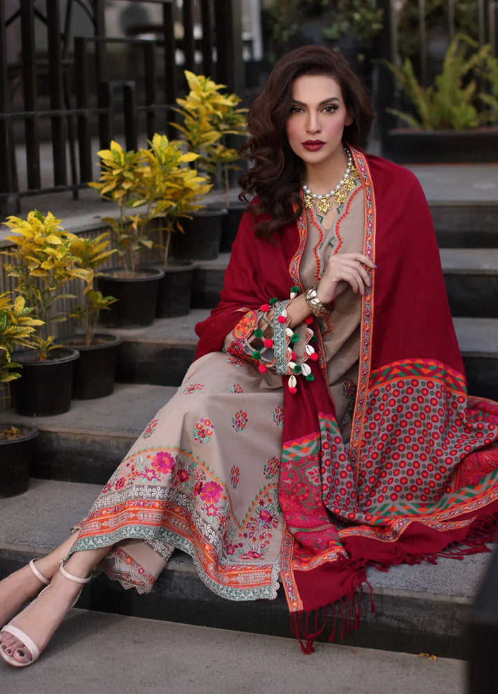 Naranji by Charizma Embroidered Khaddar Suit Unstitched 3 Piece CSR24N CNW4-07 - Winter Collection