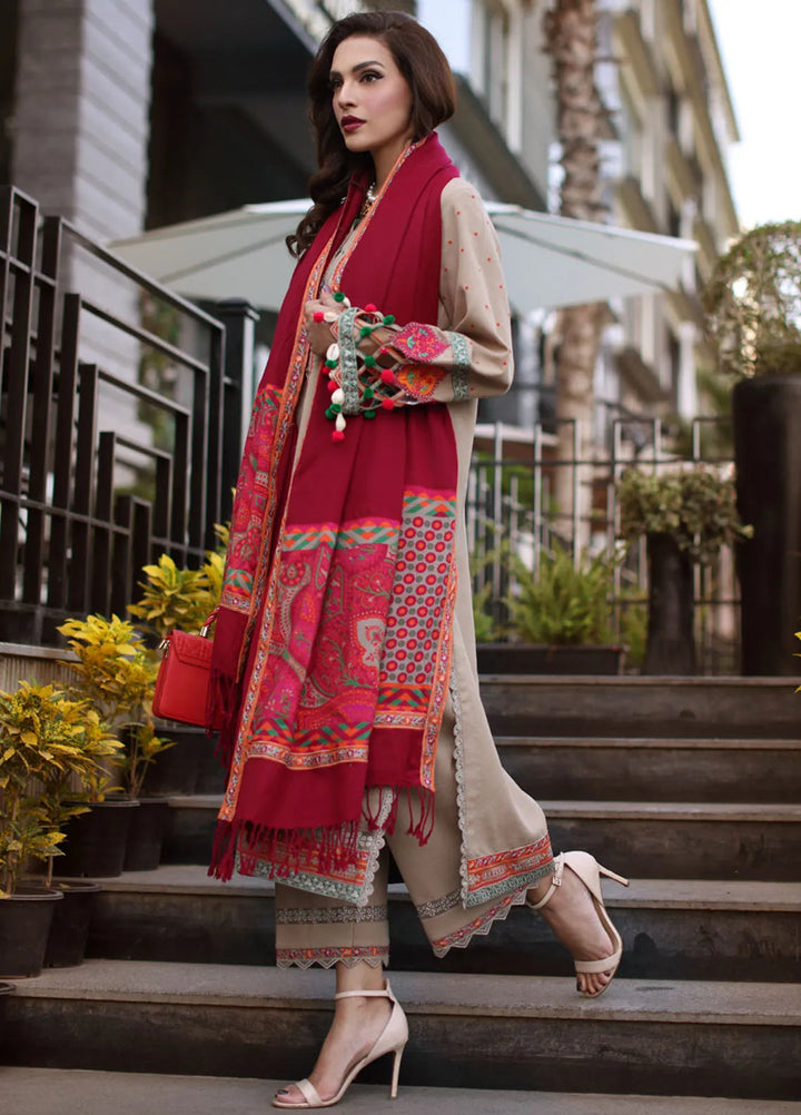 Naranji by Charizma Embroidered Khaddar Suit Unstitched 3 Piece CSR24N CNW4-07 - Winter Collection